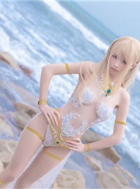 Shimizu Yunai NO.023 Mary Rose white swimsuit(25)